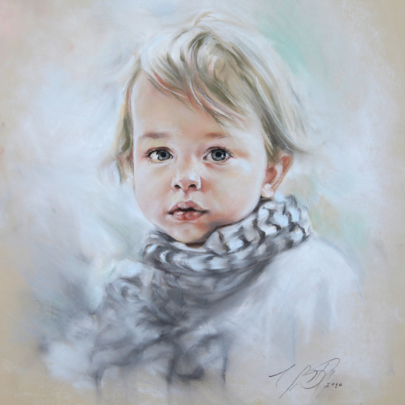 Children Pastel Portrait