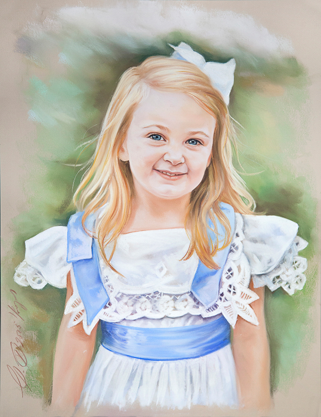 Children Pastel portrait