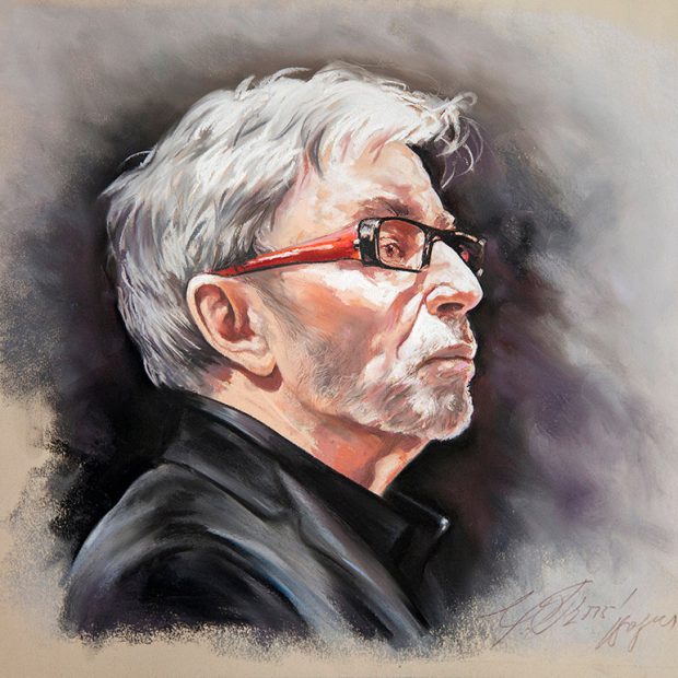 Orchestra Director PAStel Portrait Musician Painting