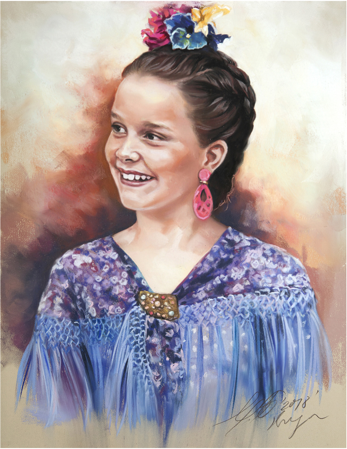 Oil Pastels Portraits