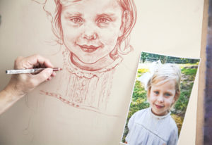 Pastel portrait of a Little girl, my art in the making - Pastel Portraits