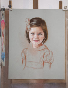 Pastel Portrait process of a very charismatic girl - Pastel Portraits