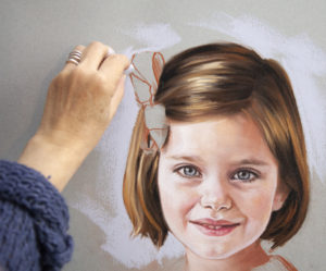 Pastel Portrait process of a very charismatic girl - Pastel Portraits