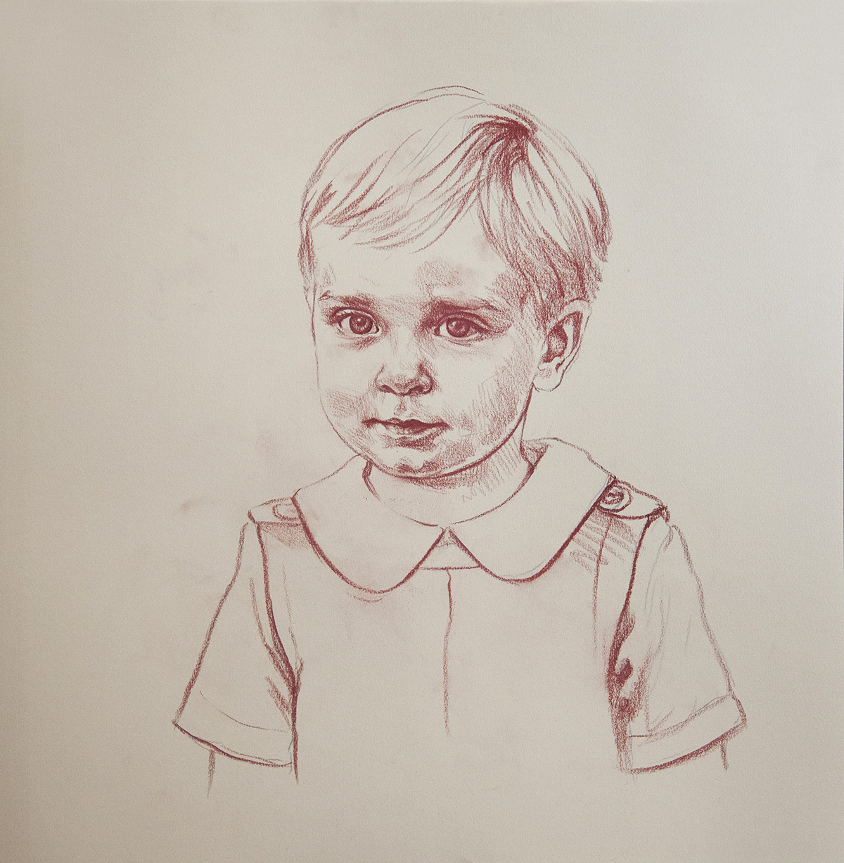 Pastel portrait process of a child - Pastel Portraits